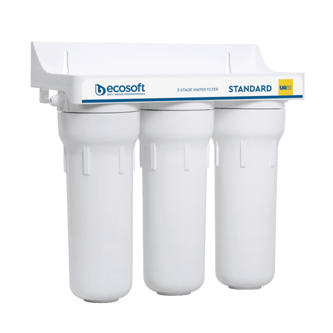Domestic 3-Stage Water Filter - Aqua Standard - Ecosoft
