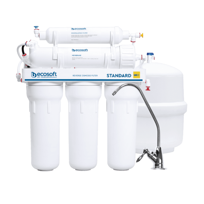 Domestic 6-Stage Reverse Osmosis Water Filter - Aqua Standard - Ecosoft