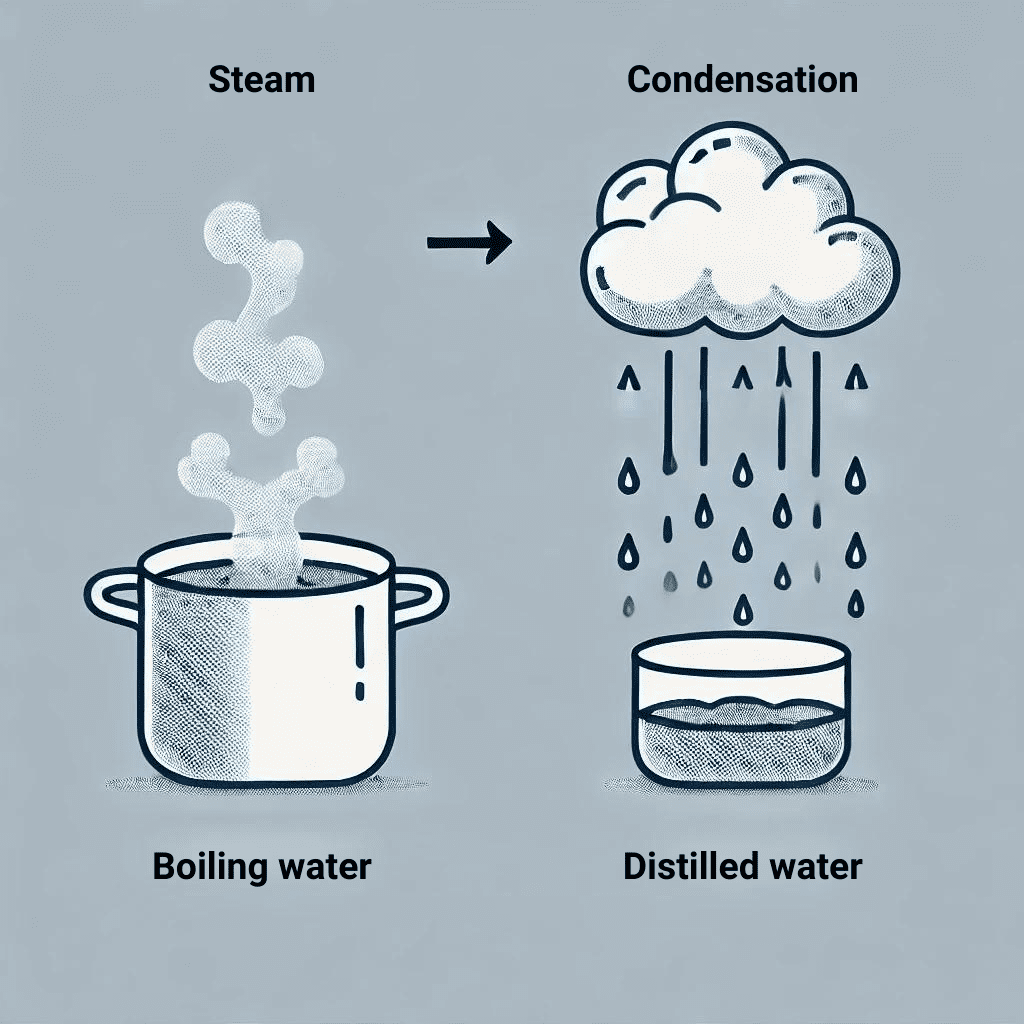 process of making distilled water